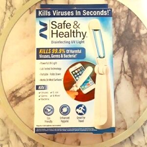 Portable UV Light Sanitizer Wand Safe & Healthy Disinfecting UV Light Travel